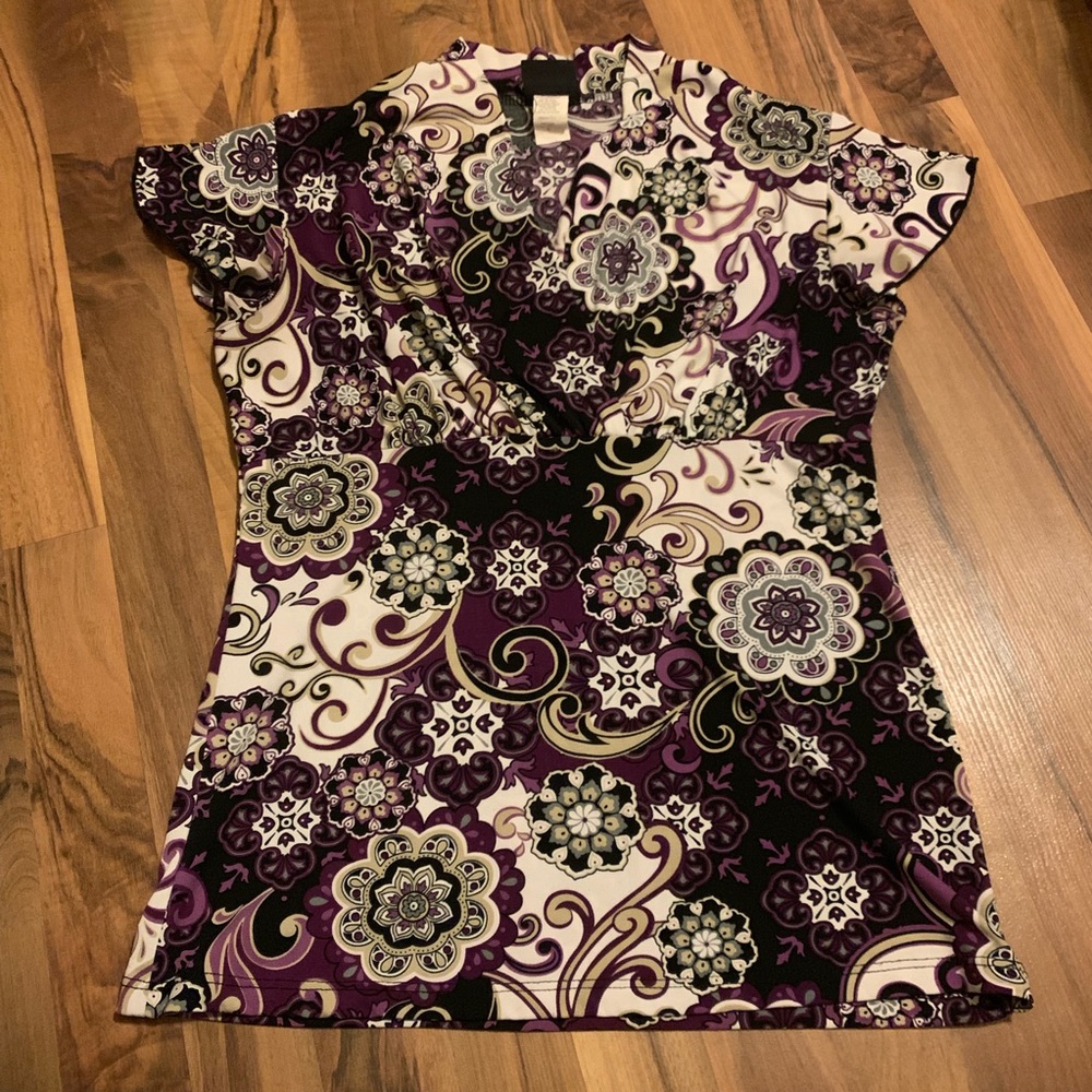 Purple Floral JKLA Top